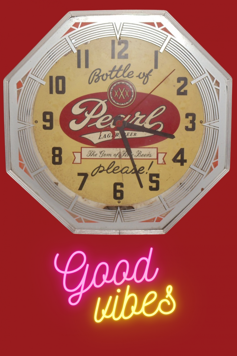 Pearl Beer Clock History Texas Vintage Shop Directory