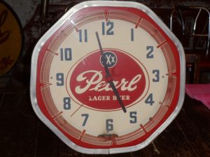 Pearl Octagon Neon Clock 1960-68