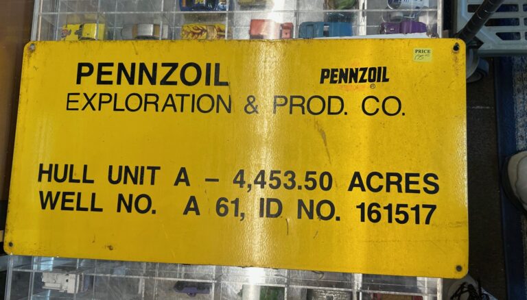 Pennzoil Exploration and Production Company lease sign 768x438